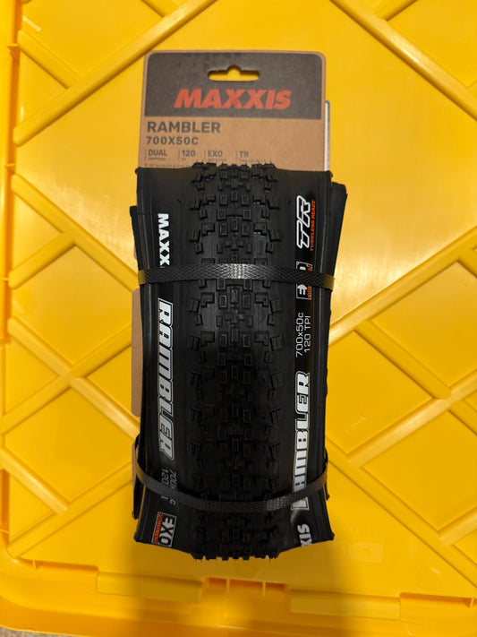 Maxxis Rambler Tire - 700 x 50, Tubeless, Folding, Black, Dual, EXO