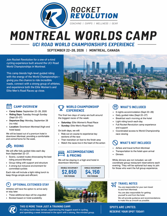 Montreal Worlds RocketCamp Deposit